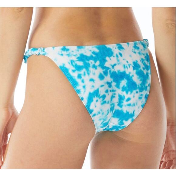 Sundazed Teal Cove Tie Dye Shirred Bikini Top and Bottom Set 36DD and L NWT df1 - Picture 6 of 12